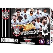 Quebra Cabeça Corinthians Oficial Coração Corinthiano 200 Peças Original Mimo Toys