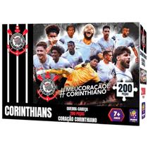 Quebra Cabeça Corinthians Time Futebol Timão Sccp 200 Peças