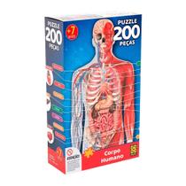 Quebra cabeca corpo humano 200 pecas grow