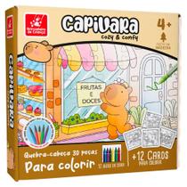 Quebra Cabeça Cozy & Confy Capivara Para Colorir 30 Peças BDC