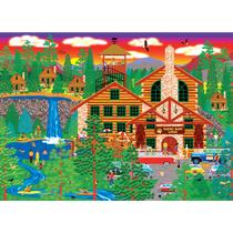 Quebra-cabeça Cra-Z-Art RoseArt Home Country Dozing Bear 1000 unidades Quebra-cabeça Cra-Z-Art RoseArt Home Country Dozing Bear 1000 unidades