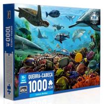Quebra cabeca criaturas marinhas 1000 pecas toyster Quebra cabeca criaturas marinhas 1000 pecas toyster