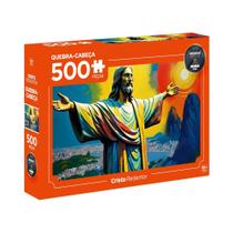 Quebra-Cabeça Cristo Redentor 500 peças - Coleção Mundo em Peças Mimo Toys - 2650 Quebra-Cabeça Cristo Redentor 500 peças - Coleção Mundo em Peças Mimo Toys - 2650