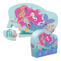 Quebra-cabeça Crocodile Creek Mermaid Dreams 12 peças para crianças Quebra-cabeça Crocodile Creek Mermaid Dreams 12 peças para crianças