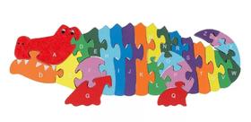 Quebra-cabeça crocodilo letras - 26 peças Toy Mix Quebra-cabeça crocodilo letras - 26 peças Toy Mix