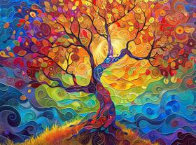 Quebra-cabeça Cross & Glory A Eterna Árvore da Vida 1000 unidades Quebra-cabeça Cross & Glory A Eterna Árvore da Vida 1000 unidades