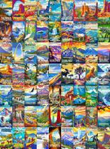 Quebra-cabeça Cross & Glory Grand Tour of America's National Parks 1000 peças Quebra-cabeça Cross & Glory Grand Tour of America's National Parks 1000 peças