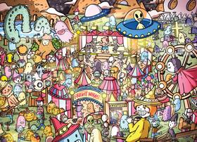 Quebra-cabeça Cross & Glory Monster's Gala Halloween 1000 unidades