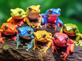 Quebra-cabeça Cross & Glory Rainbow Ribbit Frog 1000 peças Quebra-cabeça Cross & Glory Rainbow Ribbit Frog 1000 peças