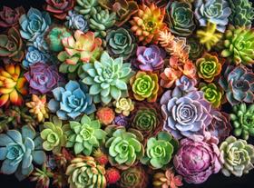 Quebra-cabeça Cross & Glory Succulent Symphony 1000 peças Quebra-cabeça Cross & Glory Succulent Symphony 1000 peças