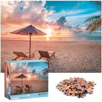 Quebra-cabeça Crown Hawaii Beach 1000 peças para adultos e família Quebra-cabeça Crown Hawaii Beach 1000 peças para adultos e família