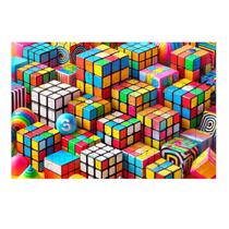 Quebra-Cabeça Cubo Mágico de 60 peças Educativo e Cognitivo