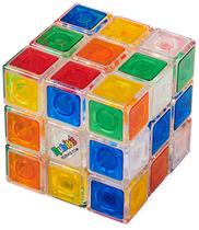 Quebra-Cabeça Cubo Mágico Rubik's Crystal Transparente 3x3 - Para +8 Anos