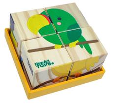 Quebra cabeça Cubos Aves Brinquedo Educativo - Newart Toys