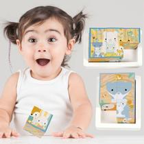 Quebra-Cabeça Cubos de Madeira Animais 7 Peças Quebra-Cabeça Cubos de Madeira Animais 7 Peças