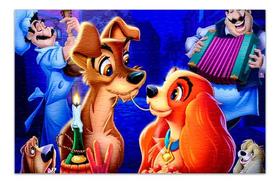 Quebra-cabeça Dama E O Vagabundo 60 Peças Quebra-cabeça Dama E O Vagabundo 60 Peças