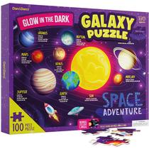 Quebra-cabeça Dan e Darci Glow in The Dark Galaxy 100 peças para crianças Quebra-cabeça Dan e Darci Glow in The Dark Galaxy 100 peças para crianças