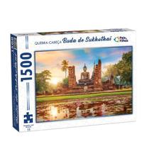 Quebra cabeça de 1500 peças colorido puzzle buda sukhotai