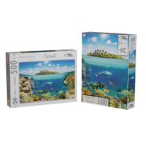 Quebra Cabeça De 500 Peças Fundo Do Mar Corais Quebra Cabeça De 500 Peças Fundo Do Mar Corais