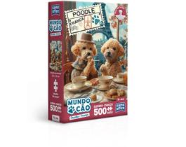 Quebra cabeça de 500 peças nano Poodle França - Mundo cão Quebra cabeça de 500 peças nano Poodle França - Mundo cão