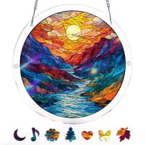 Quebra-cabeça de acrílico Suncatcher Window Hanging 83 peças Garden Quebra-cabeça de acrílico Suncatcher Window Hanging 83 peças Garden