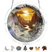 Quebra-cabeça de acrílico Suncatcher Window Hanging Sunset Canyon 83 unidades