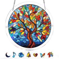 Quebra-cabeça de acrílico Suncatcher Window Hanging Tree of Radiant Glass