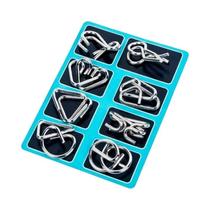 Quebra-Cabeça De Anel Chinês De Metal Para Adultos E Crianças, Jogo De Lógica IQ, Brinquedo Portátil Quebra-Cabeça De Anel Chinês De Metal Para Adultos E Crianças, Jogo De Lógica IQ, Brinquedo Portátil