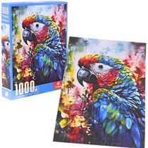 Quebra-cabeça de arte de 1000 Peças Papagaio Colorido Animal Colorido Castela Quebra-cabeça de arte de 1000 Peças Papagaio Colorido Animal Colorido Castela