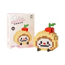 Quebra-Cabeça De Blocos De Construção Mini Bricks De Alimentos Como Abacate, Abacaxi, Hambúrguer,