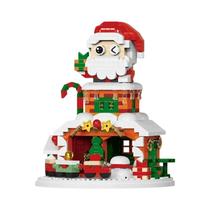 Quebra-Cabeça De Blocos De Montar Do Papai Noel E Renas, Decoração De Festa De Natal, Brinquedos