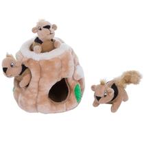 Quebra-cabeça de brinquedo para cães Outward Hound Hide A Squirrel Plush Small