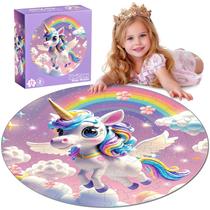 Quebra-cabeça de chão Rifamee Shimmery Jumbo Unicorn 72 peças de 3 a 6 anos Quebra-cabeça de chão Rifamee Shimmery Jumbo Unicorn 72 peças de 3 a 6 anos