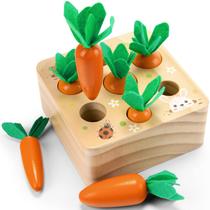 Quebra-cabeça de classificação de formas de desenvolvimento de madeira da Montessori Toys