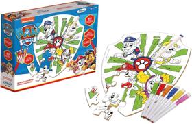 Quebra-Cabeça de Colorir Patrulha Canina Xalingo 23 Peças e 6 Canetas