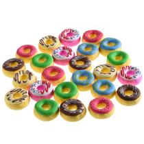 Quebra-cabeça de comida fofa 3D Donut Erasers DOMG de 24 peças para crianças Quebra-cabeça de comida fofa 3D Donut Erasers DOMG de 24 peças para crianças