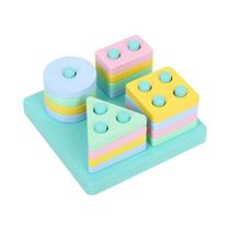 Quebra-Cabeça De Correspondência De Cores Em Madeira Montessori Brinquedo Educativo Magnético Para