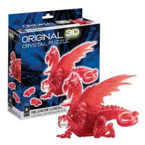 Quebra-cabeça de cristal 3D BePuzzled Dragon Deluxe Original