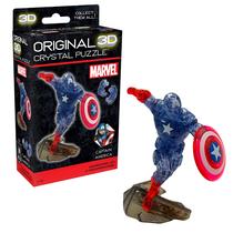 Quebra-cabeça de cristal 3D Bepuzzled Marvel Captain America