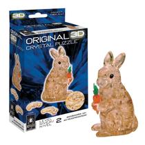 Quebra-cabeça de cristal 3D BePuzzled Rabbit Brown com 12 anos ou mais