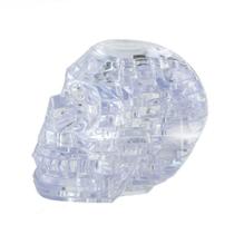 Quebra-cabeça de cristal 3D Skull Clear Model DIY Gadget Blo Quebra-cabeça de cristal 3D Skull Clear Model DIY Gadget Blo
