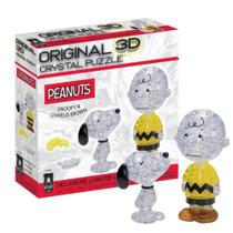 Quebra-cabeça de cristal 3D: Snoopy e Charlie Brown estão confusos Quebra-cabeça de cristal 3D: Snoopy e Charlie Brown estão confusos