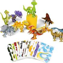 Quebra-cabeça de desenho animado 3D para crianças Ally Pocket Educational Dinosaur