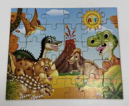 quebra cabeça de dinossauro em MDF