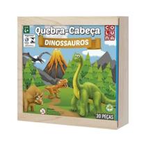 Quebra-Cabeça de Dinossauros Madeira