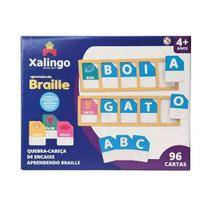 Quebra Cabeça De Encaixe Aprendendo Braille Xalingo