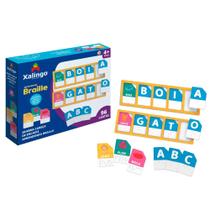 Quebra cabeça de encaixe aprendendo braille - Xalingo Quebra cabeça de encaixe aprendendo braille - Xalingo