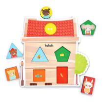 Quebra Cabeça de Encaixe Cores e Formas