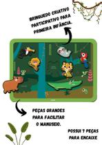 Quebra Cabeça De Encaixe Fauna Brasileira Babebi 7 Peças