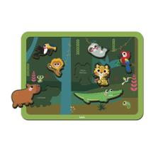 Quebra cabeça de encaixe fauna brasileira - Babebi